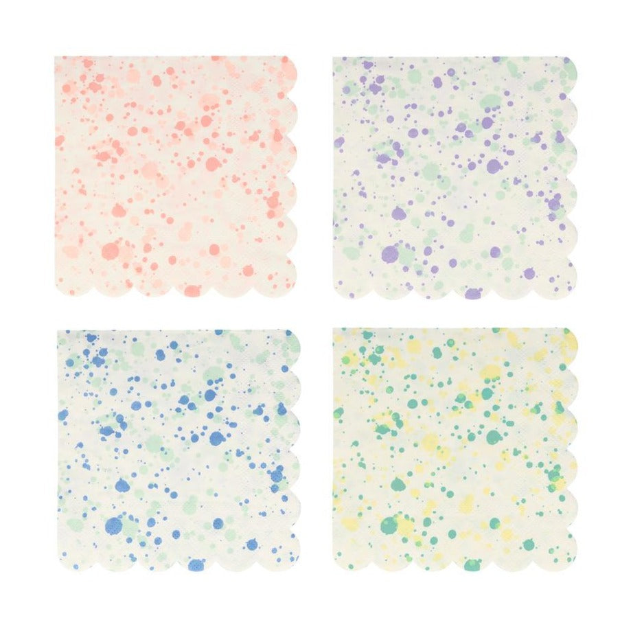 SPECKLED SMALL NAPKINS Meri Meri Napkins Bonjour Fete - Party Supplies