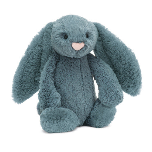 BASHFUL DUSKY BLUE BUNNY BY JELLYCAT Jellycat Dolls & Stuffed Animals Bonjour Fete - Party Supplies