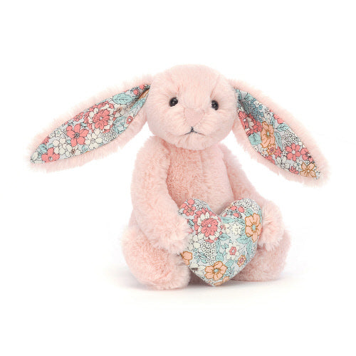 BLOSSOM HEART BLUSH BUNNY Jellycat Dolls & Stuffed Animals Bonjour Fete - Party Supplies