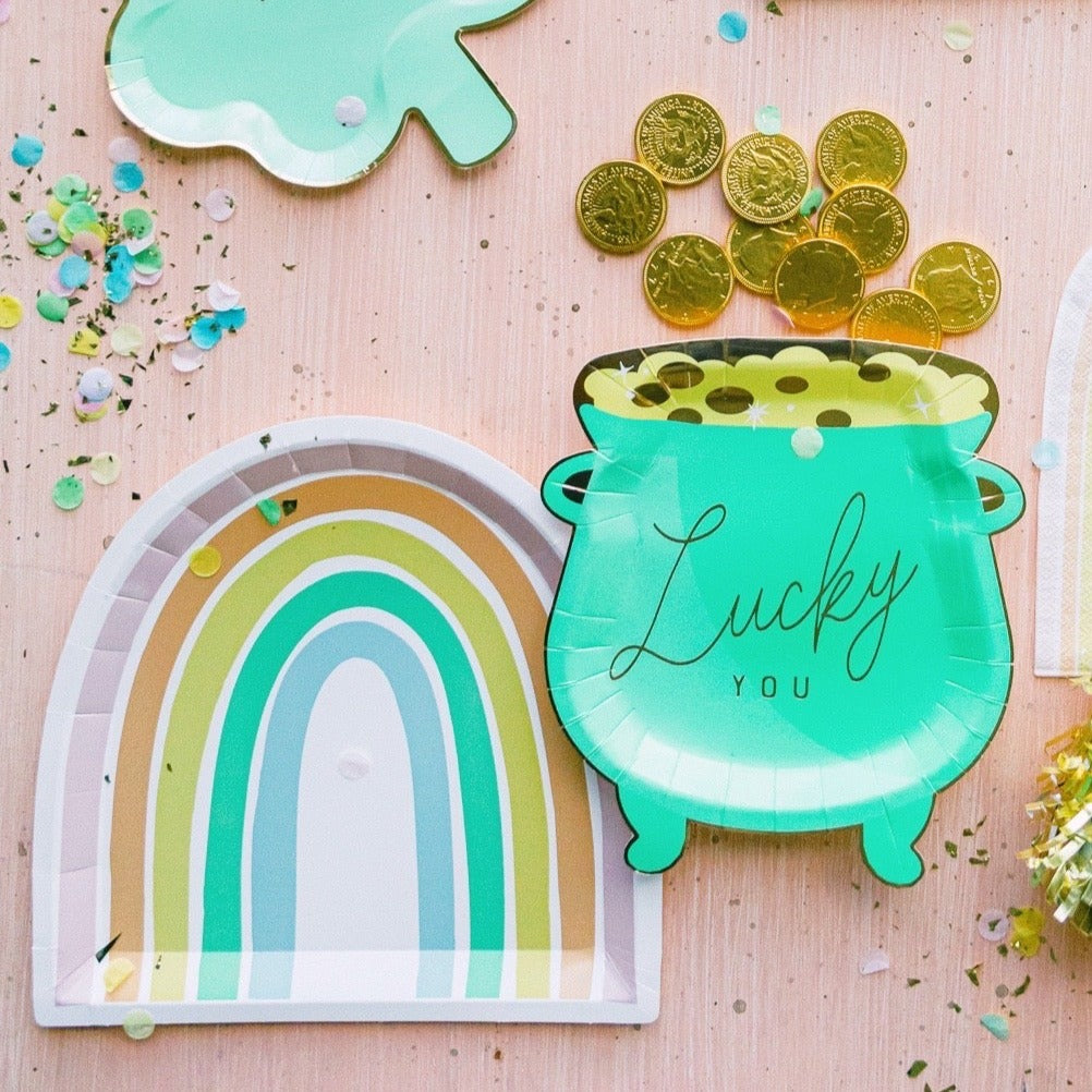 RAINBOW SHAPED PLATES My Mind’s Eye Plates Bonjour Fete - Party Supplies