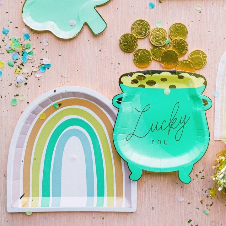 RAINBOW SHAPED PLATES My Mind’s Eye Plates Bonjour Fete - Party Supplies