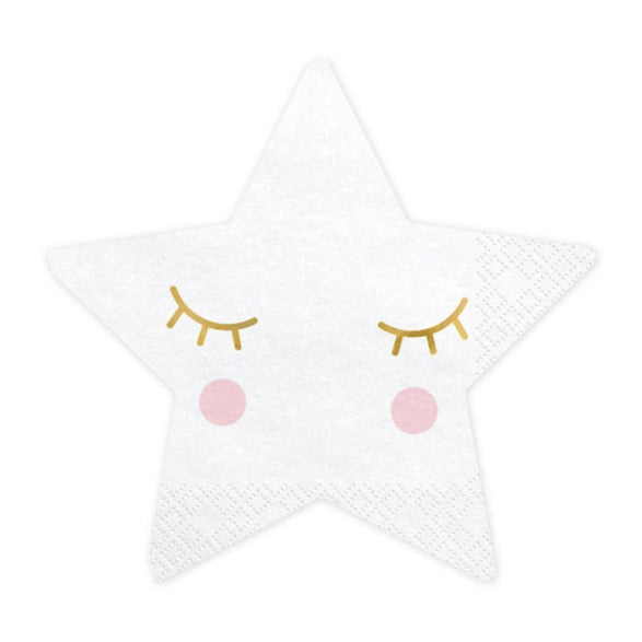 LITTLE STAR SHAPED NAPKIN Party Deco Bonjour Fete - Party Supplies