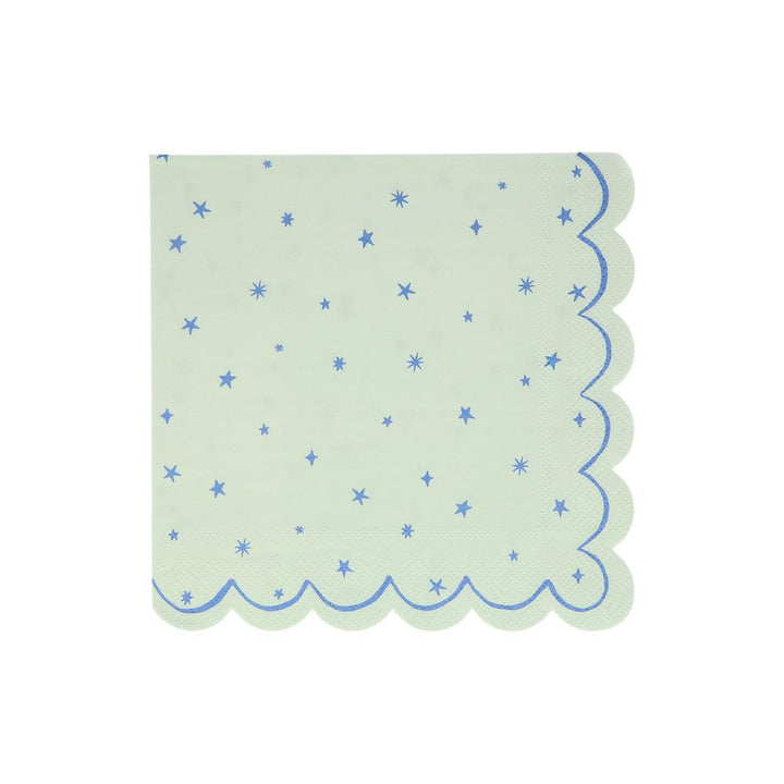 STAR PATTERN LARGE NAPKINS Meri Meri Napkins Bonjour Fete - Party Supplies