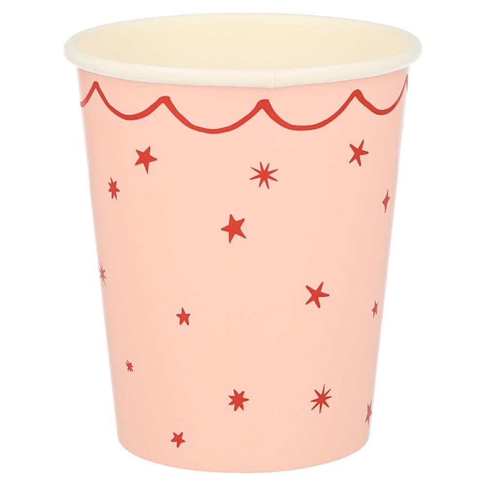 STAR PATTERN CUPS Meri Meri Cups Bonjour Fete - Party Supplies