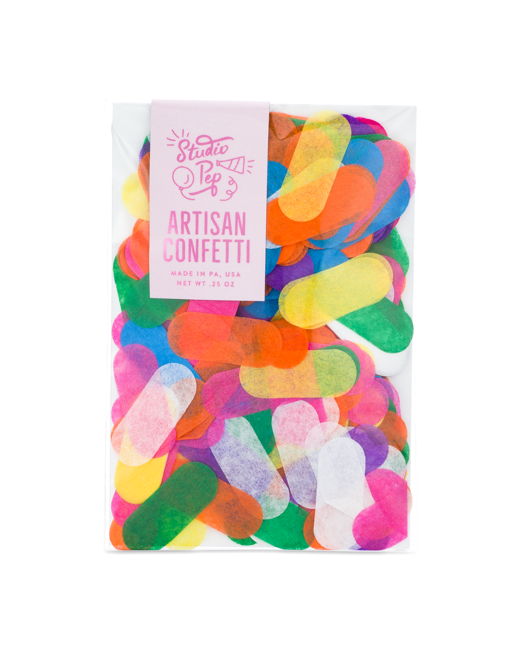 ICE CREAM SPRINKLES MUTLICOLOR CONFETTI MIX Studio Pep Confetti 1/4 OZ. BAG Bonjour Fete - Party Supplies
