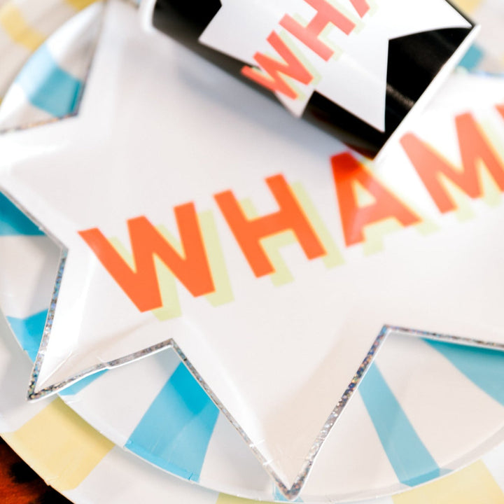 SUPERHERO THEMED PARTY PLATES Meri Meri Plates Bonjour Fete - Party Supplies