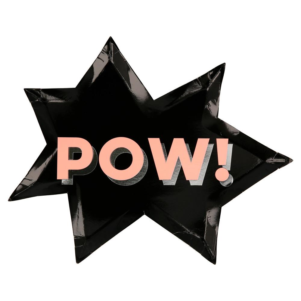 SUPERHERO PLATES Meri Meri Plates Bonjour Fete - Party Supplies