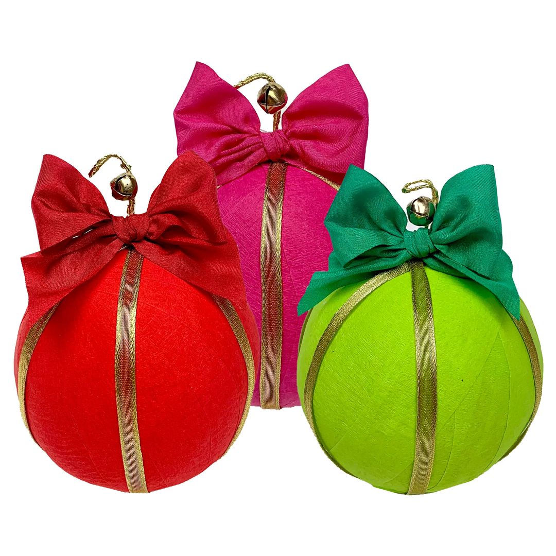 DELUXE SURPRIZE BALL ORNAMENT TOPS MALIBU Christmas Favor Bonjour Fete - Party Supplies