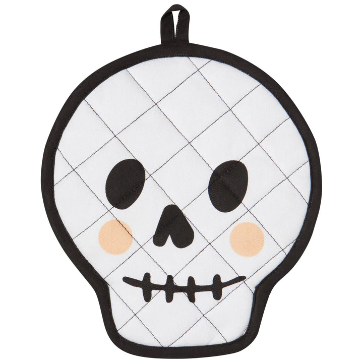 SKULL SHAPED POTHOLDER Danica USA Halloween Party Favors & Boo Baskets Bonjour Fete - Party Supplies