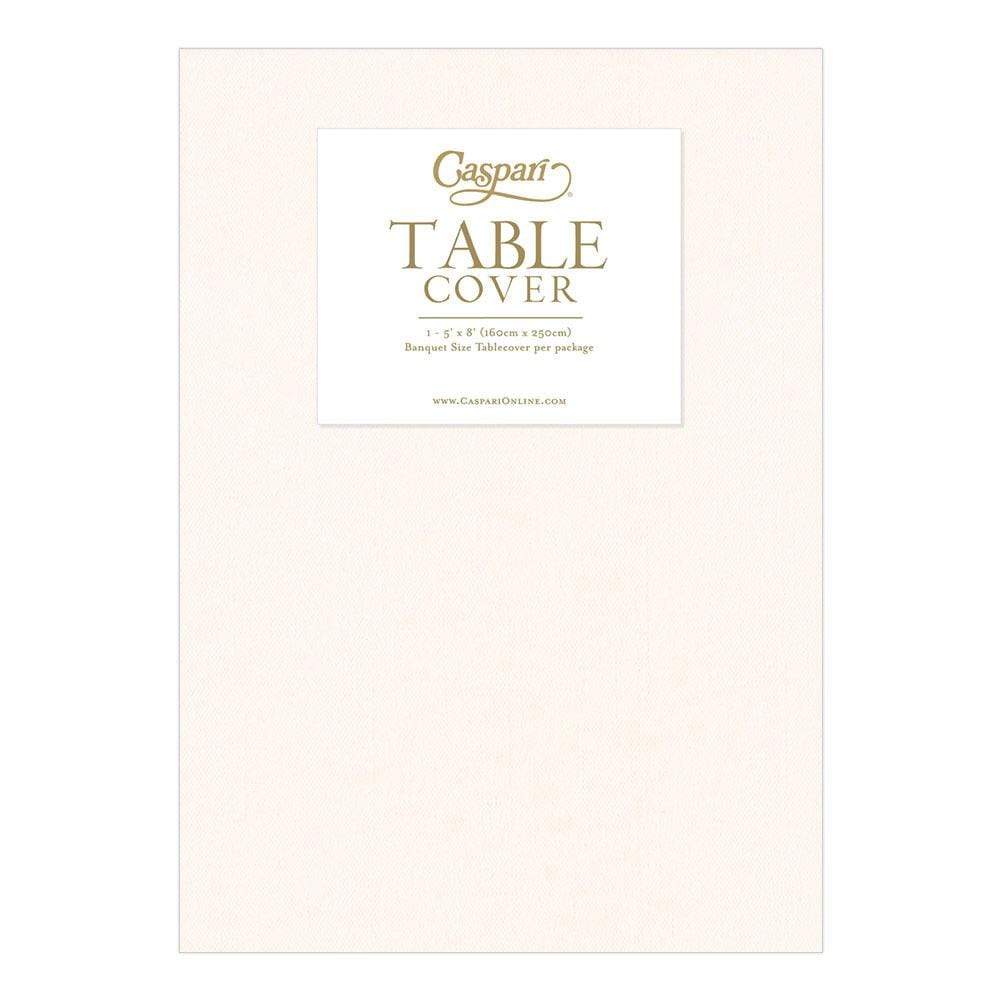 IVORY PAPER LINEN LIKE TABLE COVER Bonjour Fête  Table Cover Bonjour Fete - Party Supplies