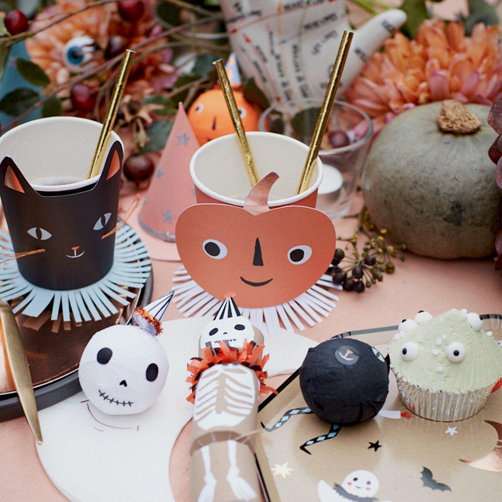 VINTAGE HALLOWEEN CHARACTER CRACKERS Meri Meri Halloween Favors Bonjour Fete - Party Supplies