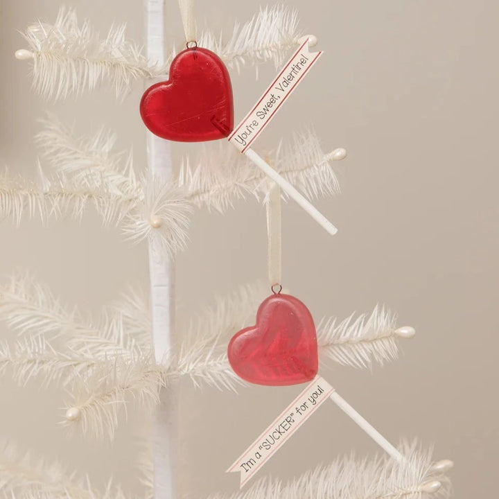 VALENTINE LOLLIPOP ORNAMENTS Bethany Lowe Designs Valentine's Day Decor Bonjour Fete - Party Supplies