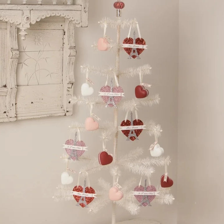VALENTINE HEART MACARON ORNAMENTS Bethany Lowe Designs Valentine's Day Decor Bonjour Fete - Party Supplies