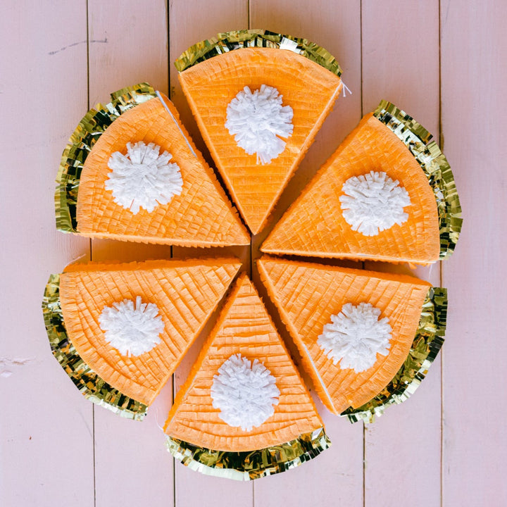 MINI PUMPKIN PIE HANDMADE PIÑATA FAVOR Lula Flora Thanksgiving Favors & Crackers Bonjour Fete - Party Supplies