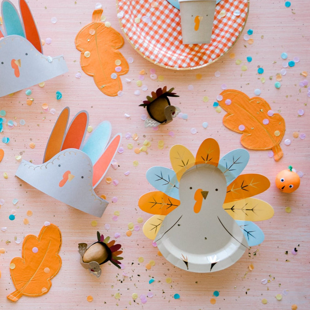 THANKSGIVING TURKEY SURPRISE BALLS Meri Meri Thanksgiving Favors & Crackers Bonjour Fete - Party Supplies