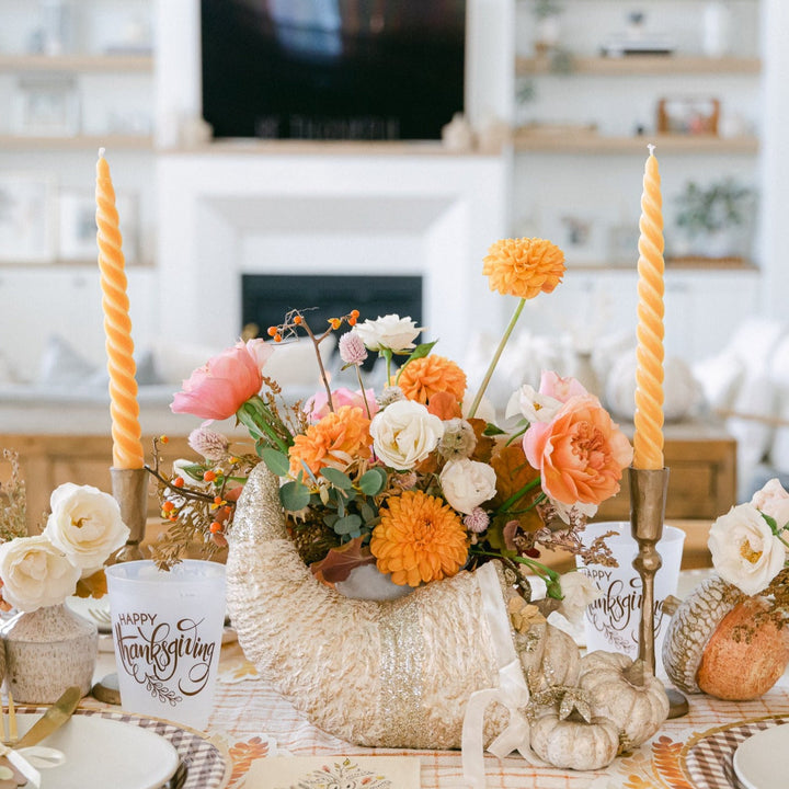 ROMANTIC CORNUCOPIA Bethany Lowe Designs Thanksgiving Decor Bonjour Fete - Party Supplies