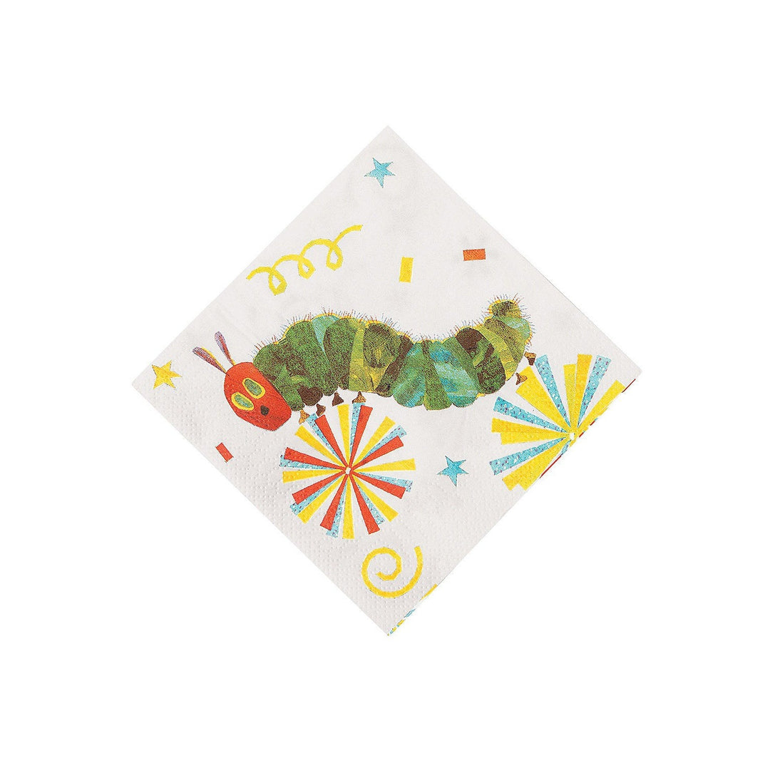 THE VERY HUNGRY CATERPILLAR BEVERAGE NAPKINS Fun Express Napkins Bonjour Fete - Party Supplies