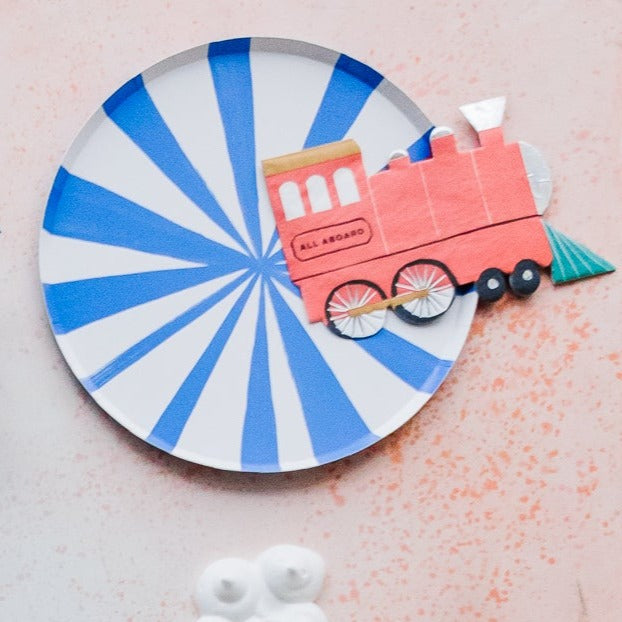 TRAIN THEMED PARTY NAPKINS Meri Meri Napkins Bonjour Fete - Party Supplies