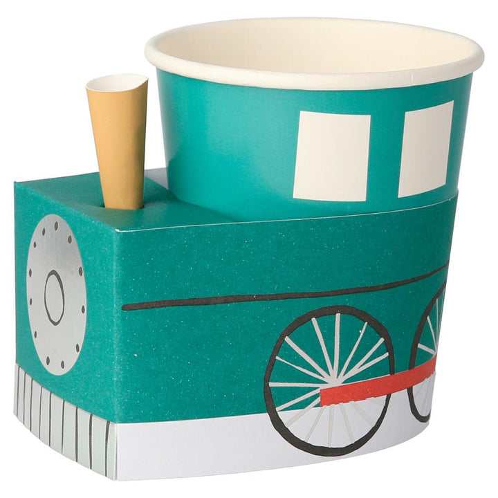 TRAIN THEMED PARTY CUPS Meri Meri Cups Bonjour Fete - Party Supplies