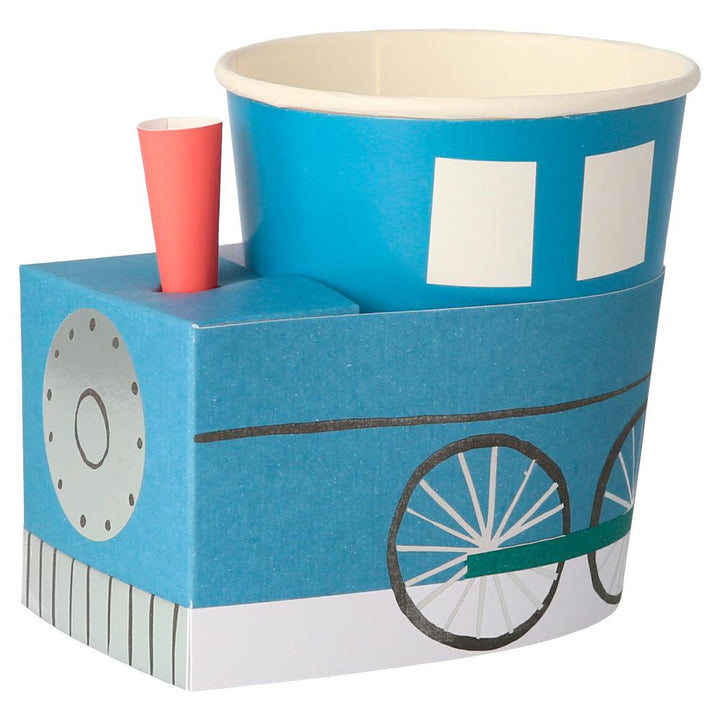 TRAIN THEMED PARTY CUPS Meri Meri Cups Bonjour Fete - Party Supplies