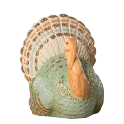 ELEGANT TURKEY PLACE CARD HOLDER Bethany Lowe Designs Thanksgiving Tableware Bonjour Fete - Party Supplies