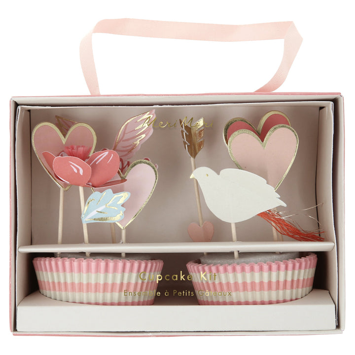 VALENTINE'S CUPCAKE KIT Meri Meri Cupcake Kit Bonjour Fete - Party Supplies