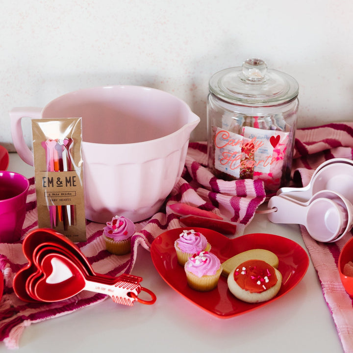 MELAMINE HEART PLATE SET Supreme Housewares Bowls Bonjour Fete - Party Supplies