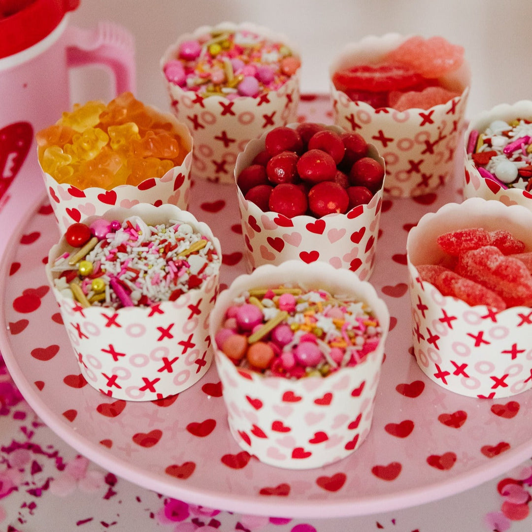 HEART PRINT MELAMINE CAKE STAND RicebyRice Valentine's Day Tableware Bonjour Fete - Party Supplies