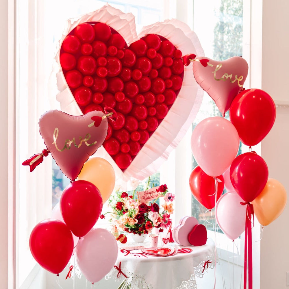 HEART WITH ARROW LOVE BALLOON Party Deco Balloon Bonjour Fete - Party Supplies