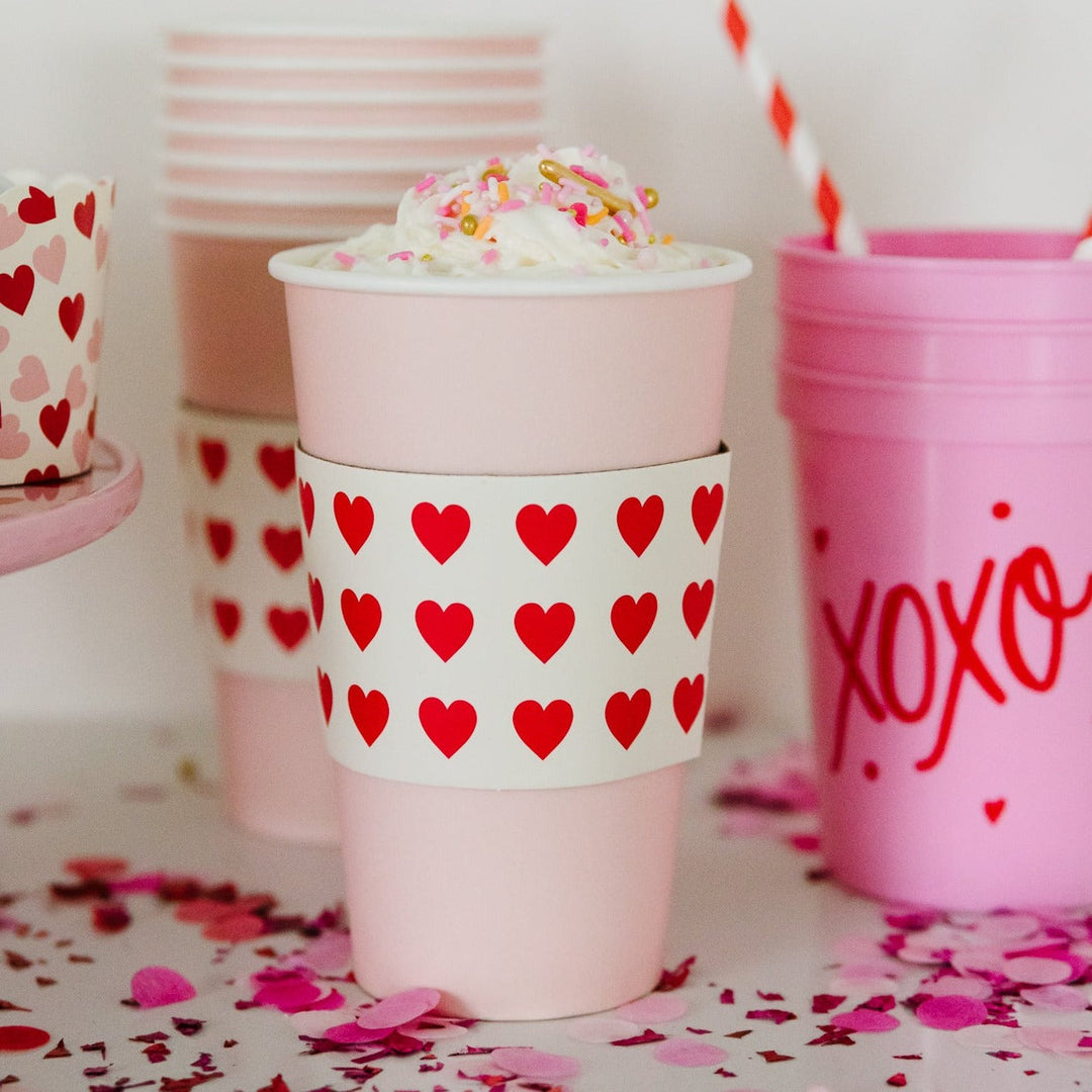 Red Hearts Coffee Cups Bonjour Fete Party Supplies Valentines Day Party Supplies