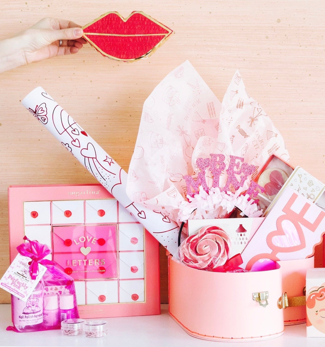 MINI LIPS HANDMADE PIÑATA FAVOR Lula Flora Mini Pinatas Bonjour Fete - Party Supplies