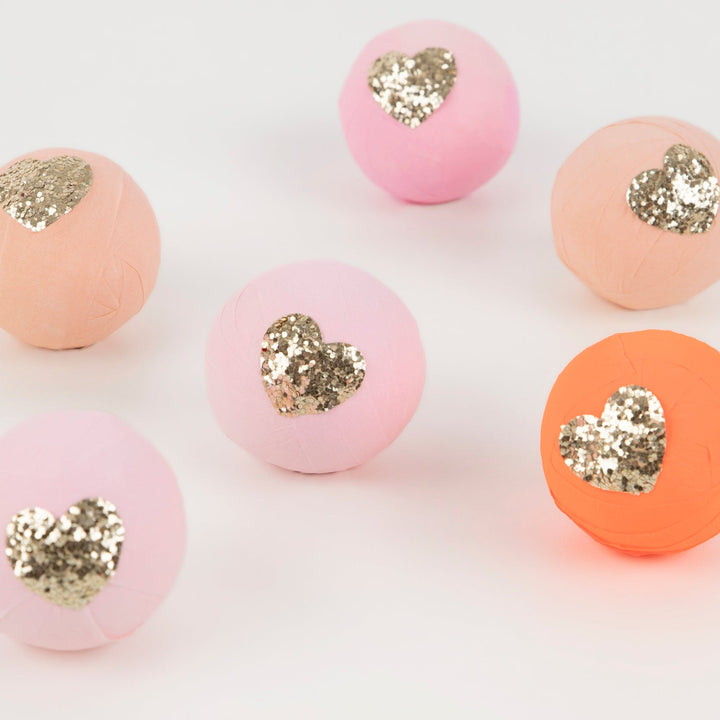 PINK SURPRISE BALLS Meri Meri Pinatas | Surprise Balls | Party Crackers Bonjour Fete - Party Supplies