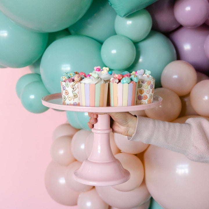 PASTEL CONVERSATION HEART VALENTINE'S DAY BAKING CUPS My Mind’s Eye Valentine's Day Tableware Bonjour Fete - Party Supplies