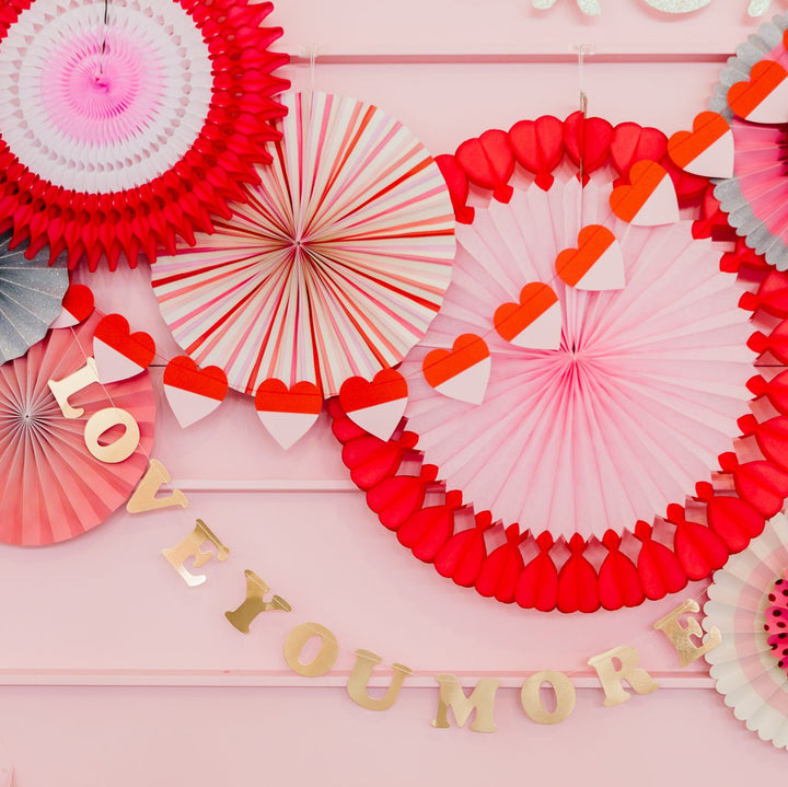 LOVE YOU MORE BANNER SET My Mind’s Eye Garlands & Banners Bonjour Fete - Party Supplies