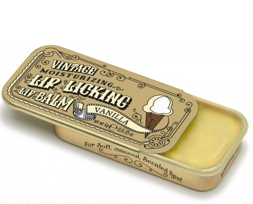 VINTAGE LIP LICKING LIP BALM Tinte Cosmetics Kid's Bath VANILLA Bonjour Fete - Party Supplies