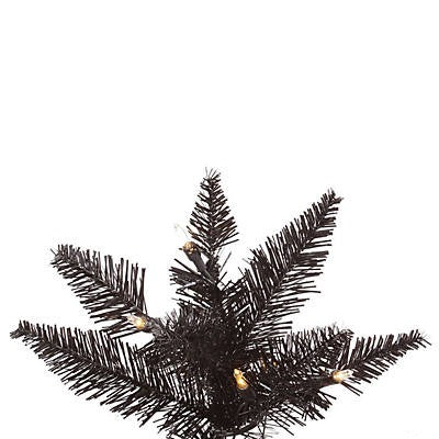BLACK FIR TREE WITH LIGHTS Fun Express Halloween Party Decorations Bonjour Fete - Party Supplies