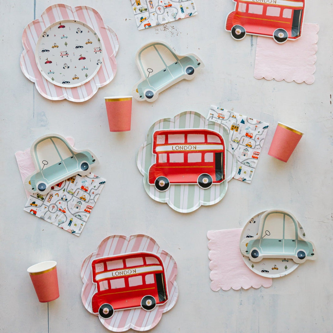 LONDON CUPS Josi James Cups Bonjour Fete - Party Supplies