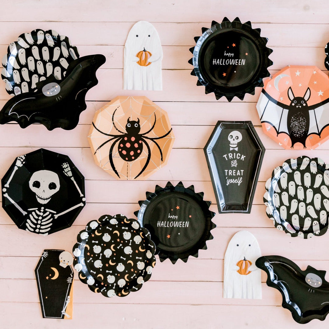 HALLOWEEN FRIGHTS PARTY PLATES Coterie Party Supplies Halloween Party Supplies Bonjour Fete - Party Supplies