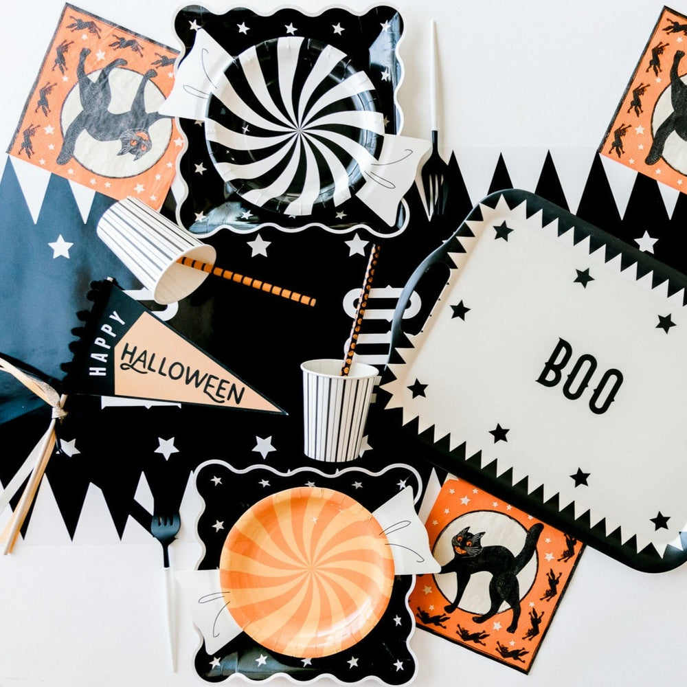HALLOWEEN CANDY SHAPED PLATES My Mind’s Eye Halloween Party Supplies Bonjour Fete - Party Supplies