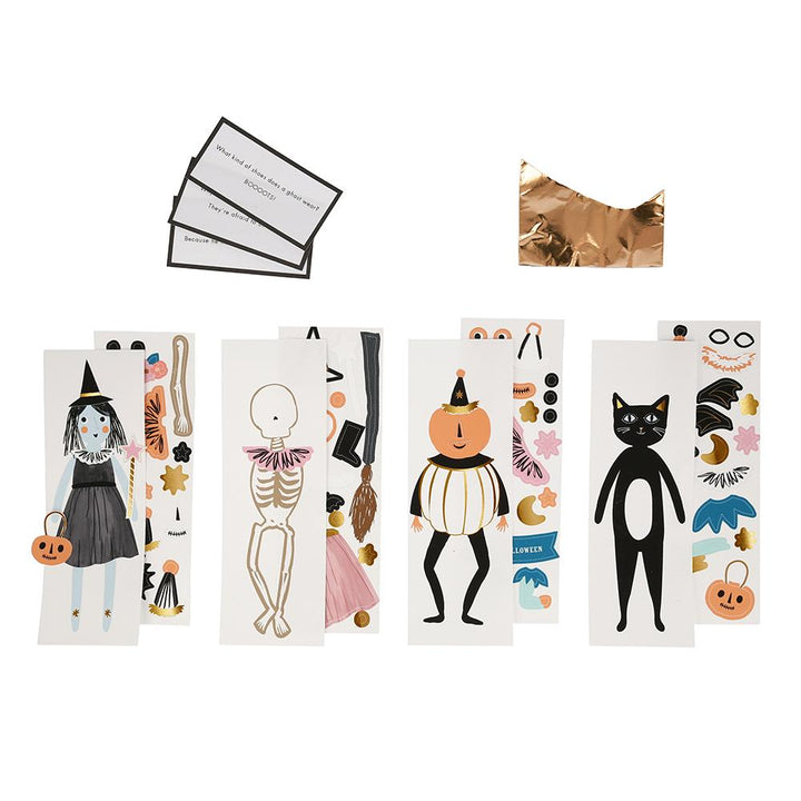 VINTAGE HALLOWEEN CHARACTER CRACKERS Meri Meri Halloween Favors Bonjour Fete - Party Supplies