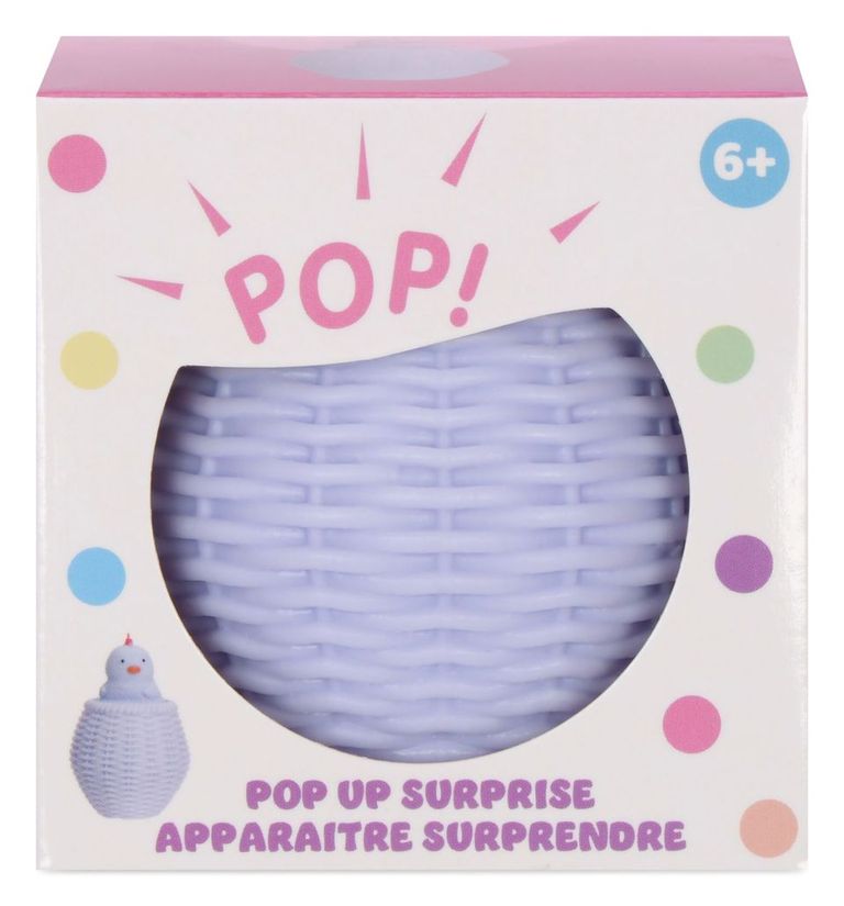 CHICK IN A BASKET SQUEEZE TOY Iscream Easter Gifts & Basket Fillers Bonjour Fete - Party Supplies