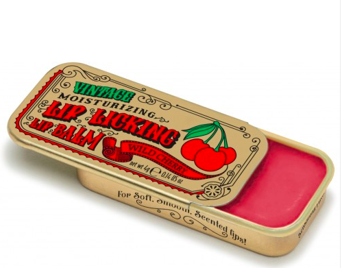 VINTAGE LIP LICKING LIP BALM Tinte Cosmetics Kid's Bath WILD CHERRY Bonjour Fete - Party Supplies