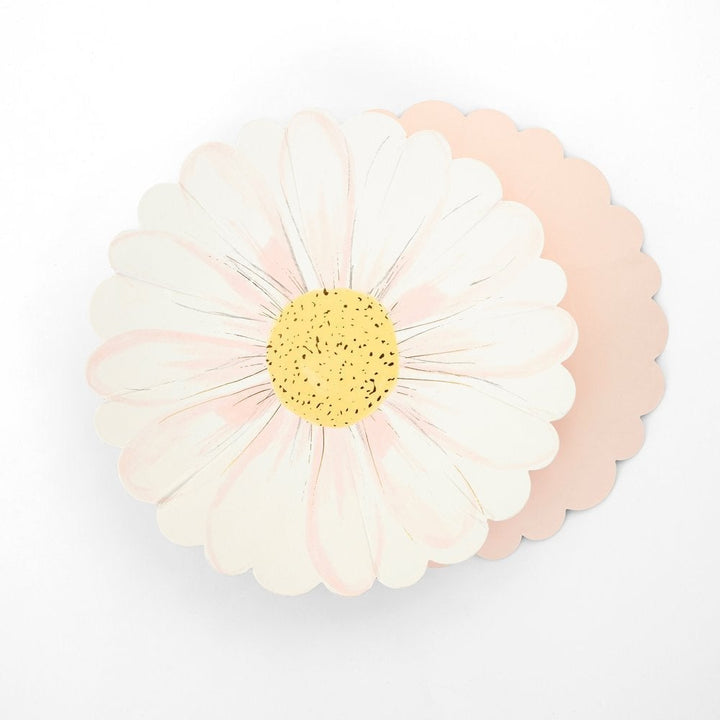 WILD DAISY FLOWER SHAPED PLATES Meri Meri Plates Bonjour Fete - Party Supplies