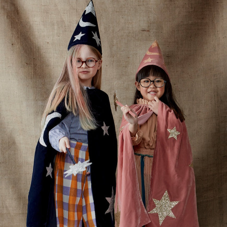 BLUE VELVET WIZARD COSTUME Meri Meri Kid's Accessories & Costumes Bonjour Fete - Party Supplies