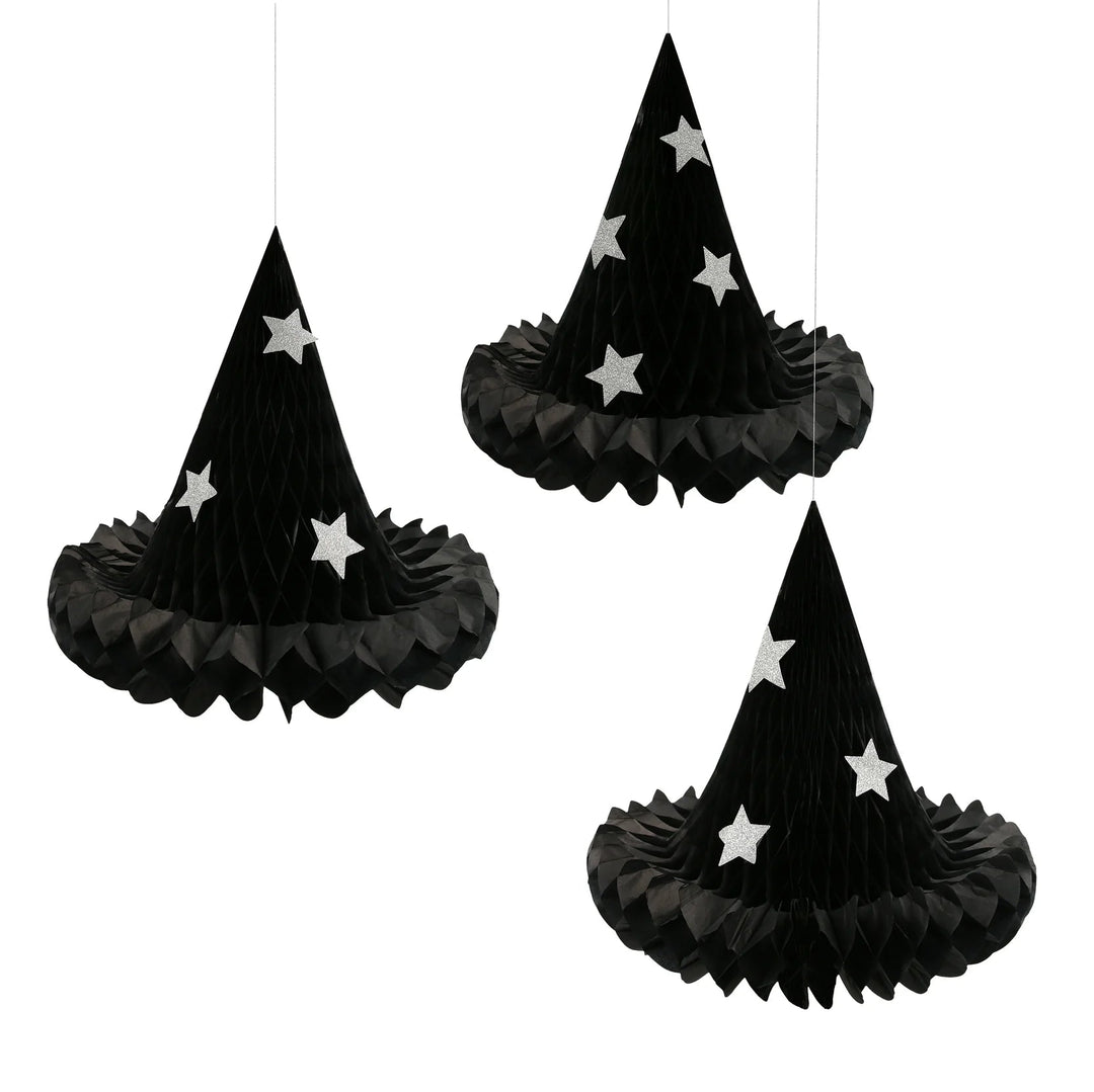 WITCH HAT HANGING HONEYCOMB Meri Meri Bonjour Fete - Party Supplies