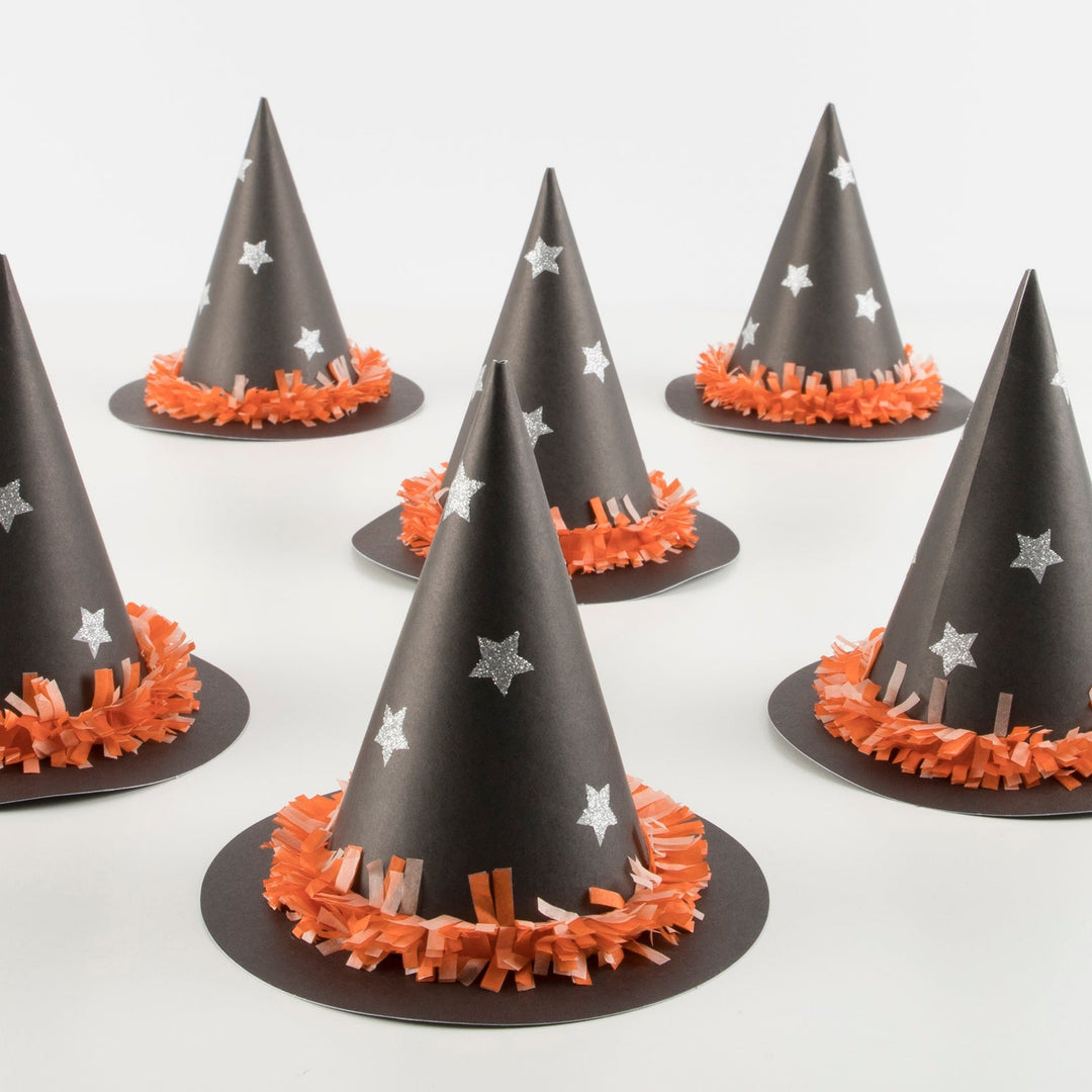 HALLOWEEN WITCH PARTY HATS Meri Meri Halloween Costumes Bonjour Fete - Party Supplies