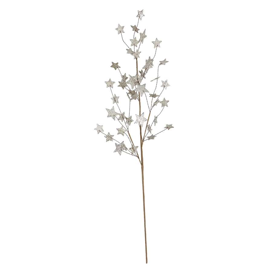 GLITTER STAR SPRAY DECOR BY CREATIVECO-OP Creative Co-op Spray Bonjour Fete - Party Supplies