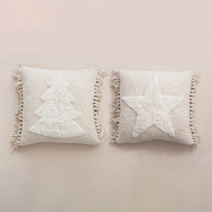Holiday Pillow With Tassels Bonjour Fete Party Supplies Christmas Holiday Kitchen & Entertaining