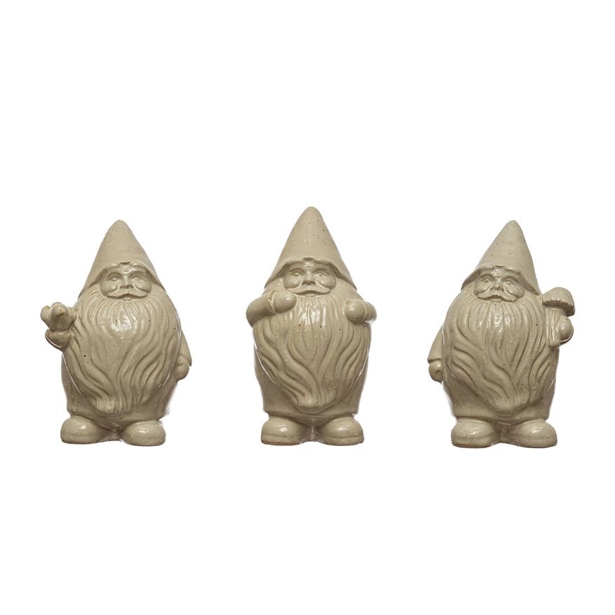 STONEWARE GNOME BY CREATIVECO-OP Creative Co-op Bonjour Fete - Party Supplies