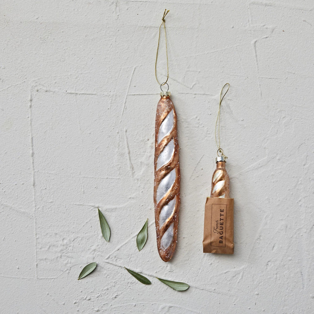 FRENCH BAGUETTE ORNAMENT Creative Co-op Bonjour Fete - Party Supplies